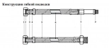 Подводка для смесителей М10*18-1/2" 80 см (уп. 2шт). Valfex. РФ.