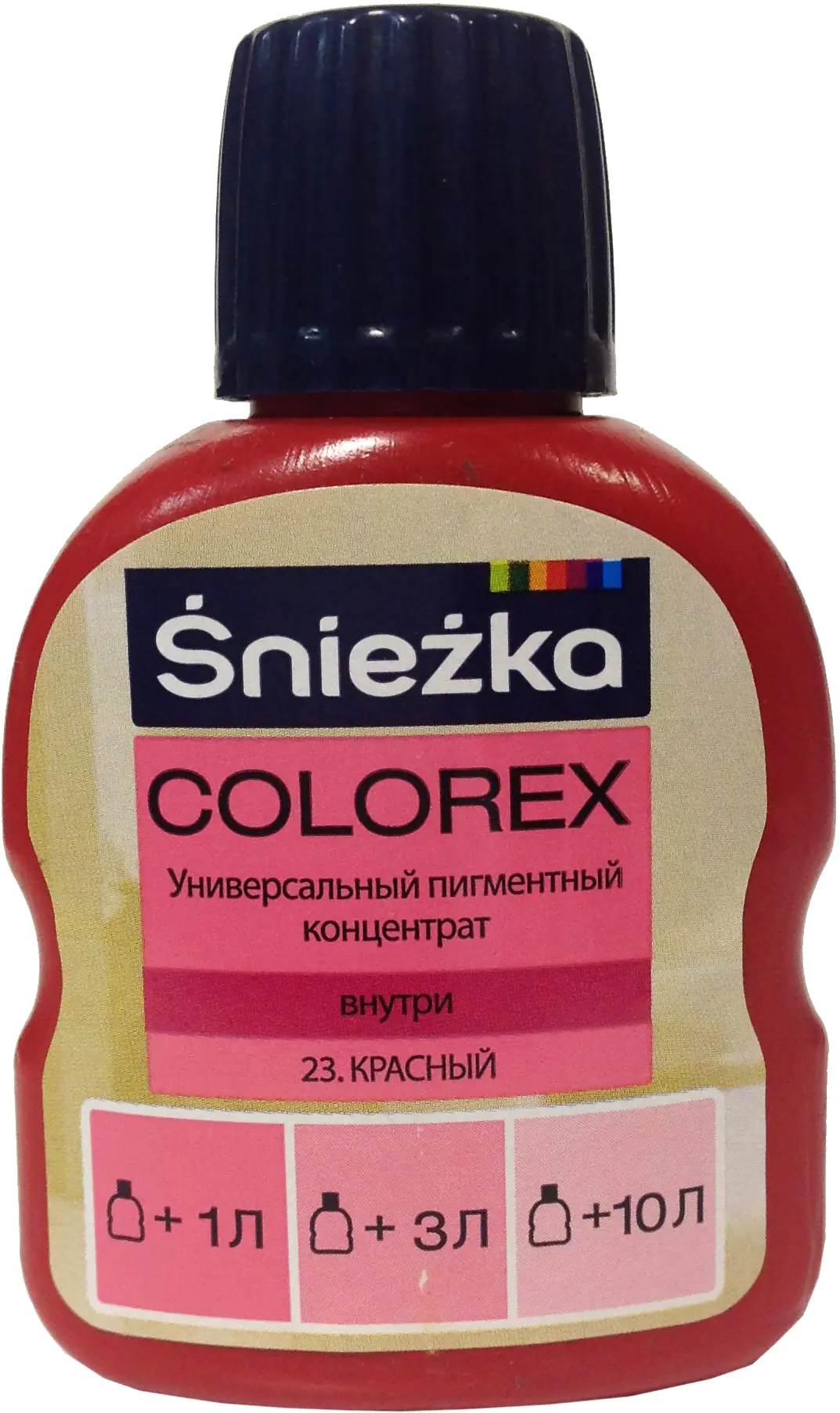 Колер Sniezka Colorex №23. Красный. 100 мл. Польша.