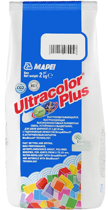 Фуга Mapei ULTRACOLOR PLUS №110 (манхеттен). 2 кг. РФ.