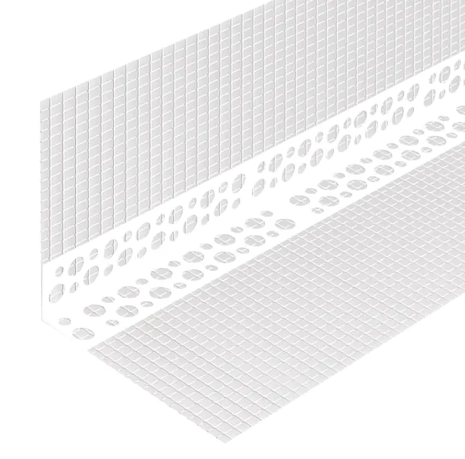 Угол фасадный ПВХ с сеткой 7x7 см. 3 м. РБ.