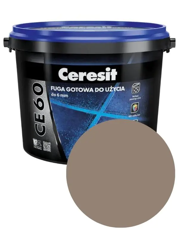 Фуга Ceresit CE 60 готовая к применению. Шоколад (58). 2 кг. Польша.