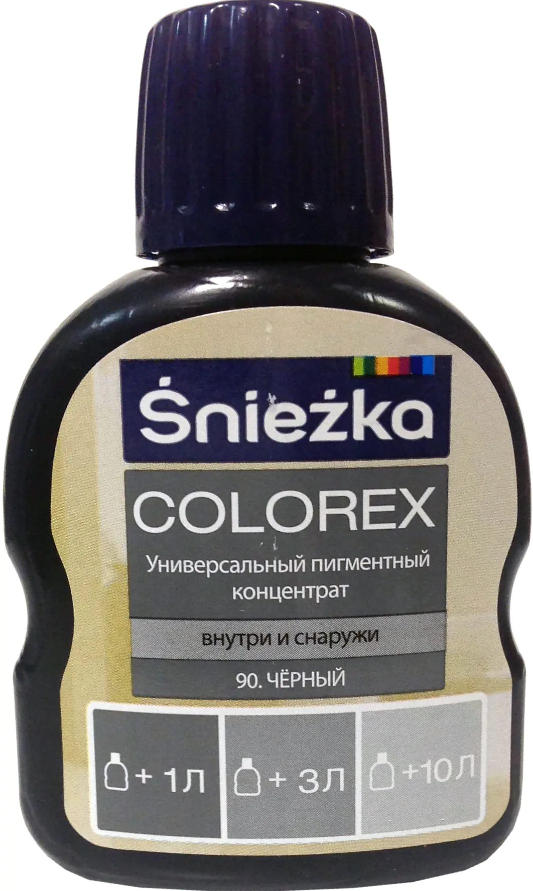 Колер Sniezka Colorex №90. Черный. 100 мл. Польша.