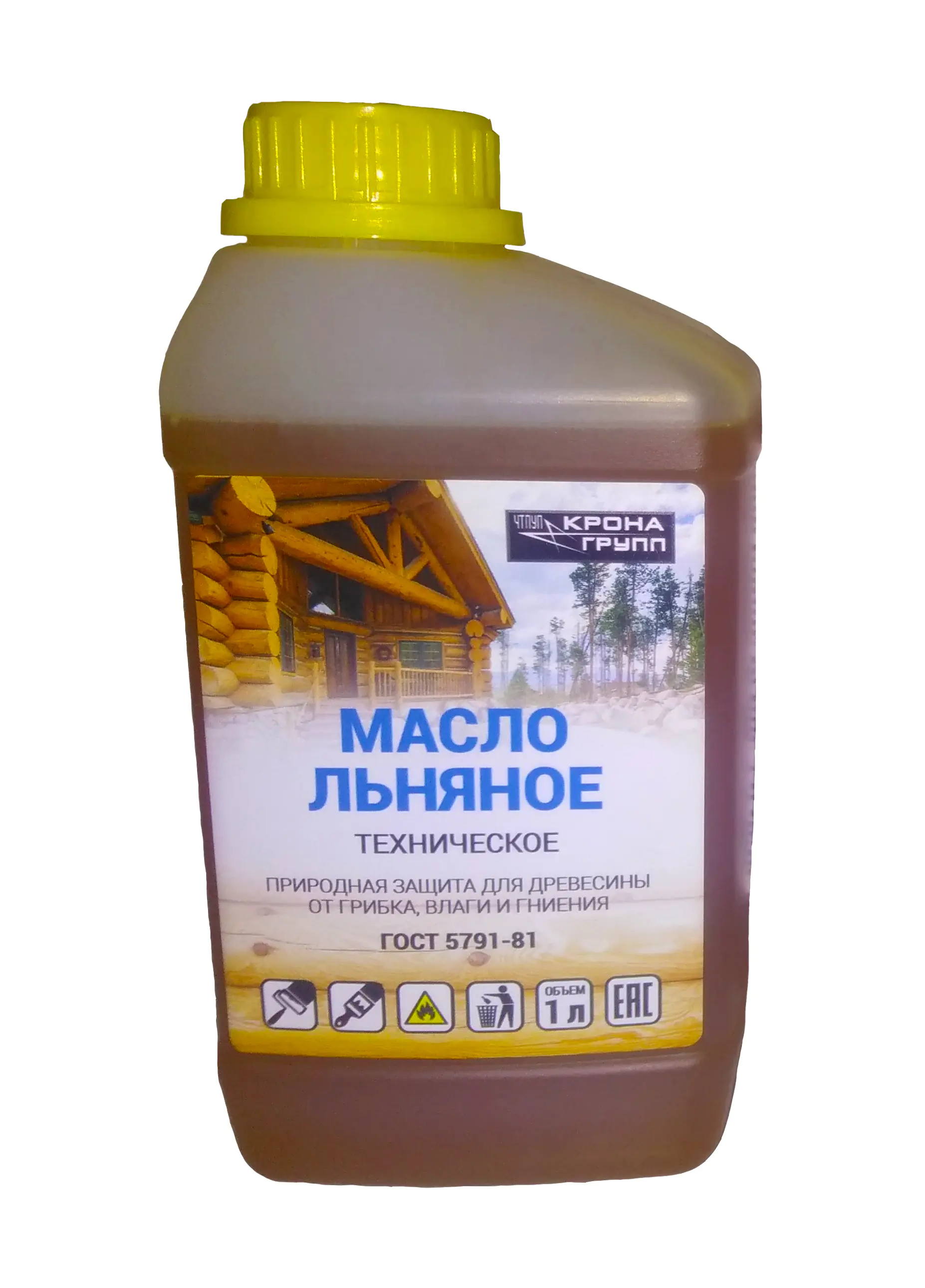 Льняное масло техническое 1 л. РБ.