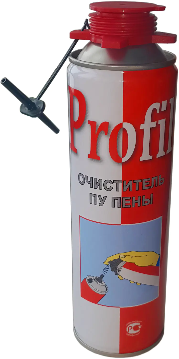 Очиститель монтажной пены Soudal Profil под пистолет. 400 мл. РФ.