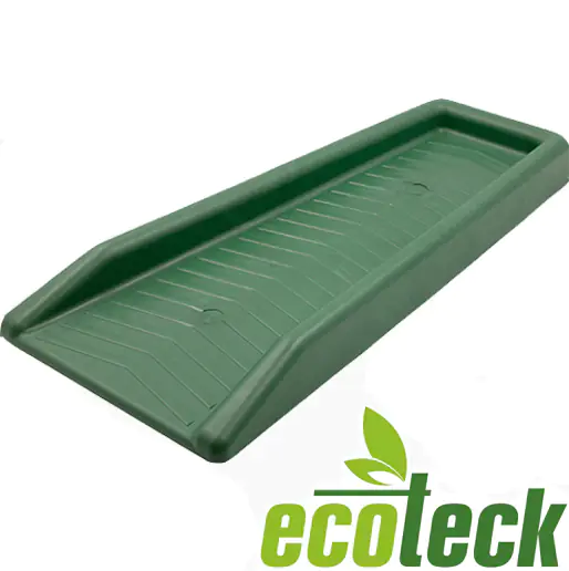Желоб направляющий пластиковый 590х192/275х50 (зеленый). Ecoteck. РБ.